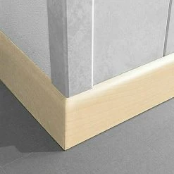 Aktion 🥰 BAUHAUS LOGOCLIC Fußleiste K 58 Ahorn 2,6 M X 10 Mm X 58 Mm ❤️