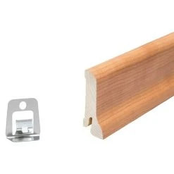 Brandneu ✨ BAUHAUS Sockelleiste Kirsche 2,4 M X 2,1 Cm X 6 Cm 🔔 -Bodenverlegebedarf Verkäufe 12 1059