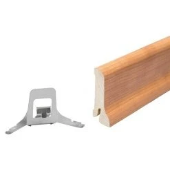 Brandneu ✨ BAUHAUS Sockelleiste Kirsche 2,4 M X 2,1 Cm X 6 Cm 🔔 -Bodenverlegebedarf Verkäufe 12 1060