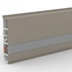 Aktion ⭐ BAUHAUS Deckprofil Cubica LS80 Light Down Champagner, 2,5 M X 19 Mm X 80 Mm ❤️