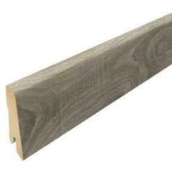 Angebote 🥰 BAUHAUS Egger Sockelleiste Eiche Sägerau Grau 2,4 M X 17 Mm X 60 Mm, Gerade ❤️