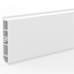 Neu 🌟 BAUHAUS Deckprofil Cubica LS80 No Light Weiß, 2,5 M X 19 Mm X 80 Mm 👍