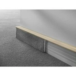 Coupon 🤩 BAUHAUS LOGOCLIC Teppichsockelleiste TSL Esche Weiß, 2,5 M X 16 Mm X 55 Mm 😀