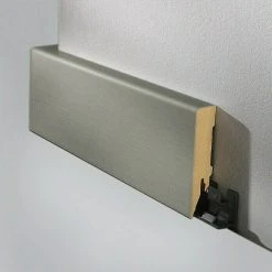 Schlussverkauf 😉 BAUHAUS LOGOCLIC Sockelleiste Champagner 2,6 M X 80 Mm X 18 Mm, Gerade 🥰