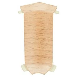 Neu 🥰 BAUHAUS LOGOCLIC Innenecke Buche Dunkel, 2 Stk., Geeignet Für: Hartschaum-Sockelleisten ⭐