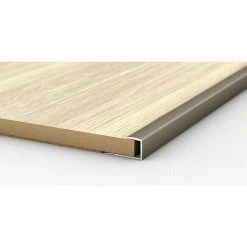 Bester Verkauf 🤩 BAUHAUS LOGOCLIC Endprofil 253 Edelstahl Matt, 0,9 M X 24 Mm X 17 Mm, Montageart: Kleben 🛒