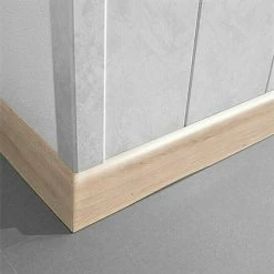 Aktion ✨ BAUHAUS LOGOCLIC Fußleiste K 58 Eiche Colorado 2,6 M X 10 Mm X 58 Mm 🔥