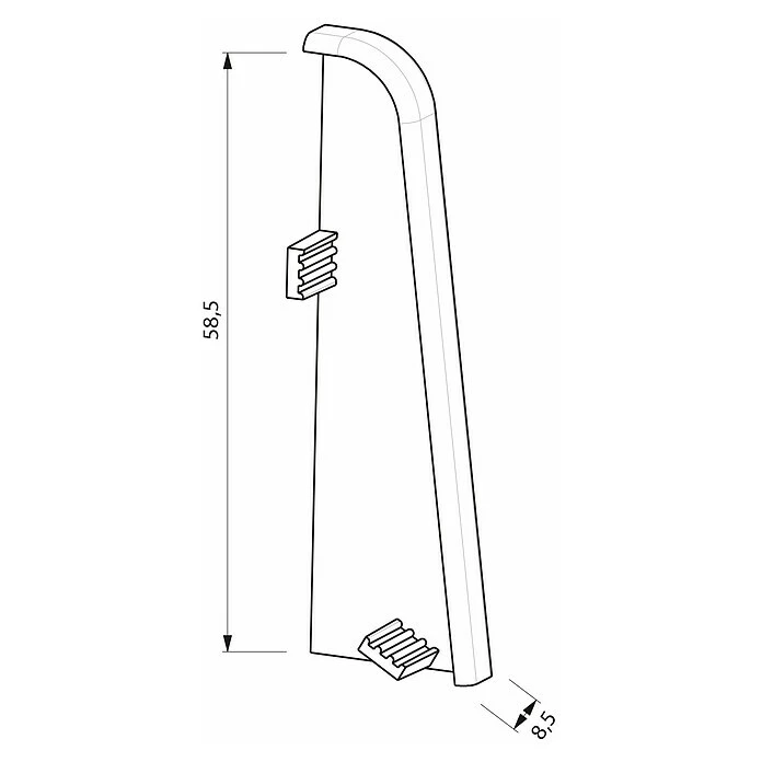 Besorgen ⌛ BAUHAUS Egger Endkappe Nussbaum, 2 Stk., Passend Für: Egger Sockelleisten 17 X 60 Mm 🔔 2 Besorgen ⌛ BAUHAUS Egger Endkappe Nussbaum, 2 Stk., Passend Für: Egger Sockelleisten 17 X 60 Mm 🔔 – Bild 2