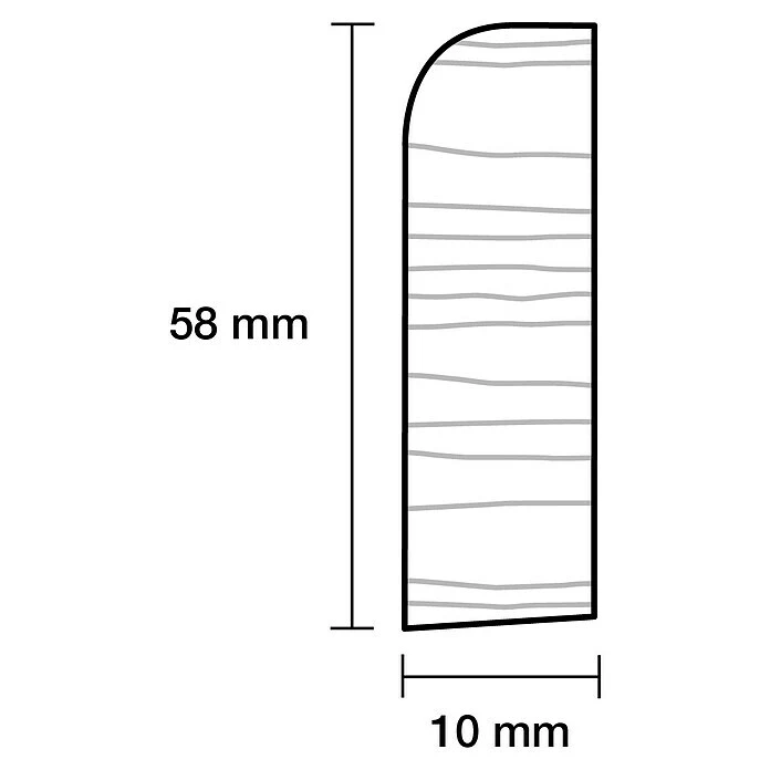 Neu 😀 BAUHAUS Profiles And More Sockelleiste I 2,4 M X 1 Cm X 5,8 Cm, Fichte, Unbehandelt ❤️ 3 Neu 😀 BAUHAUS Profiles And More Sockelleiste I 2,4 M X 1 Cm X 5,8 Cm, Fichte, Unbehandelt ❤️ – Bild 3