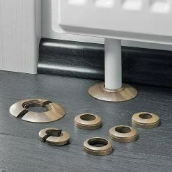 Neu 🎉 BAUHAUS LOGOCLIC Rohrrosette Nussbaum, 2 Stk., Kunststoff 🥰