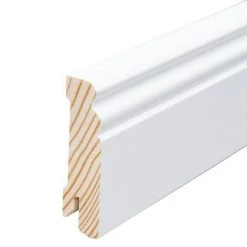 Bestes Angebot 🥰 BAUHAUS Sockelleiste 2,4 M X 1,8 Cm X 7 Cm, Weiß, Lackiert 😀
