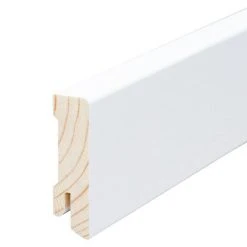 Bestpreis 😍 BAUHAUS Sockelleiste Weiß, 2,4 M X 1,6 Cm X 5,8 Cm, Gerade, Kiefer ⌛