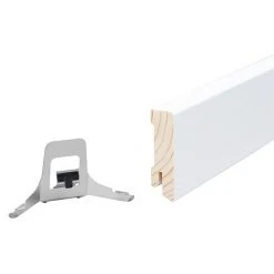 Bestpreis 😍 BAUHAUS Sockelleiste Weiß, 2,4 M X 1,6 Cm X 5,8 Cm, Gerade, Kiefer ⌛ -Bodenverlegebedarf Verkäufe 12 161