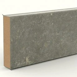 Neu ✔️ BAUHAUS Sockelleiste Cubu 60 Titan 2,5 M X 13 Mm X 60 Mm, Gerade 🤩