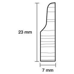 Top 10 ⭐ BAUHAUS Profiles And More Sockelleiste 2,4 M X 0,7 Cm X 2,3 Cm, Kiefer, Weiß Lackiert ❤️ -Bodenverlegebedarf Verkäufe 12 175