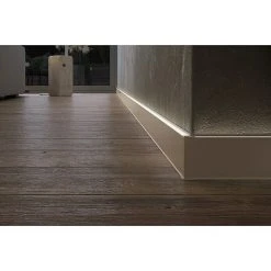 Bester Verkauf 🎁 BAUHAUS Deckprofil Cubica LS80 Light Up Champagner, 2,5 M X 19 Mm X 80 Mm 💯 -Bodenverlegebedarf Verkäufe 12 1770