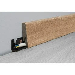 Blitzangebot 😍 BAUHAUS LOGOCLIC Aquaprotect Smart Sockelleiste K58 Molde Oak 2,6 M X 18 Mm X 58 Mm, Gerade 💯