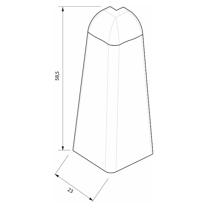 Bestes Angebot 🎁 BAUHAUS Egger Außenecke Stein Grau, 2 Stk., Passend Für: Egger Sockelleisten 17 X 60 Mm 🥰 2 Bestes Angebot 🎁 BAUHAUS Egger Außenecke Stein Grau, 2 Stk., Passend Für: Egger Sockelleisten 17 X 60 Mm 🥰 – Bild 2
