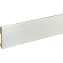 Bester Verkauf 🥰 BAUHAUS Sockelleiste FU96L Weiß, 2,4 M X 16 Mm X 90 Mm, Lackiert 🌟