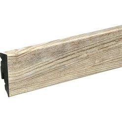 Billig ⭐ BAUHAUS Profiles And More Sockelleiste KU51L Winter Pine 2,4 M X 15 Mm X 50 Mm, Gerade ✨