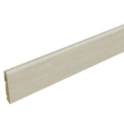 Aktion ✔️ BAUHAUS Profiles And More Sockelleiste FU147H Eiche Weiß 2,4 M X 18,5 Mm X 38,5 Mm, Gerade ❤️
