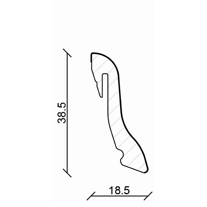 Bester Verkauf 🔔 BAUHAUS Profiles And More Sockelleiste FU18H Pinie 2,4 M X 18,5 Mm X 38,5 Mm, Geschwungen 🤩 2 Bester Verkauf 🔔 BAUHAUS Profiles And More Sockelleiste FU18H Pinie 2,4 M X 18,5 Mm X 38,5 Mm, Geschwungen 🤩 – Bild 2