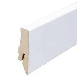 Großhandel 🎉 BAUHAUS Sockelleiste Weiß, 2,4 M X 18 Mm X 58 Mm, Konisch 👍