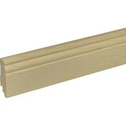 Coupon ✨ BAUHAUS Sockelleiste SF277 2,4 M X 1,9 Cm X 7 Cm, Fichte/Kiefer 🌟