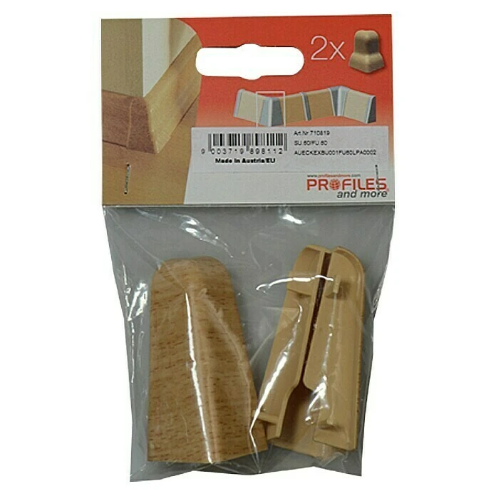 Blitzangebot 💯 BAUHAUS Profiles And More Außenecke FU60L Buche, 2 Stk. ✔️ 2 Blitzangebot 💯 BAUHAUS Profiles And More Außenecke FU60L Buche, 2 Stk. ✔️ – Bild 2