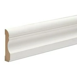 Besorgen 😍 BAUHAUS Sockelleiste Weiß, 2,4 M X 69 Mm X 16 Mm, Lackiert ✨