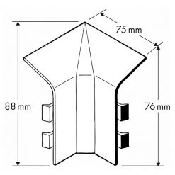 Brandneu 💯 BAUHAUS Marley Innenecke 2 Stk., Silbereiche 😍 9 Brandneu 💯 BAUHAUS Marley Innenecke 2 Stk., Silbereiche 😍 -Bodenverlegebedarf Verkäufe 12 2204
