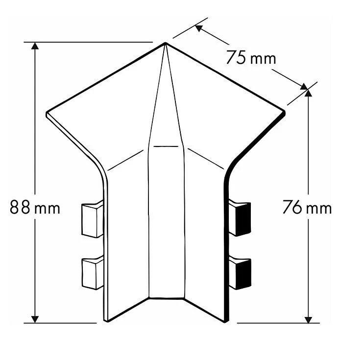 Brandneu 💯 BAUHAUS Marley Innenecke 2 Stk., Silbereiche 😍 5 Brandneu 💯 BAUHAUS Marley Innenecke 2 Stk., Silbereiche 😍 – Bild 5