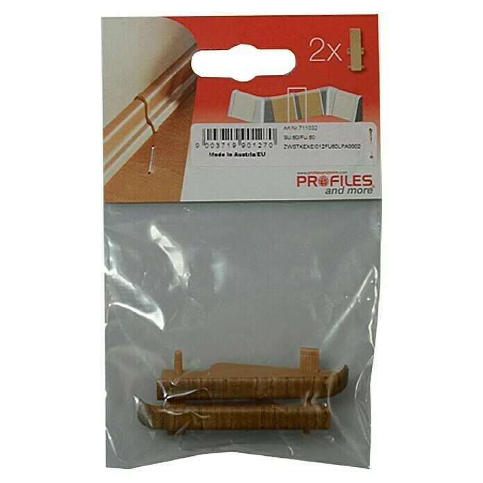 Schlussverkauf ⌛ BAUHAUS Profiles And More Übergangskappe FU60L Eiche Dunkelbraun, 2 Stk. ⌛ 2 Schlussverkauf ⌛ BAUHAUS Profiles And More Übergangskappe FU60L Eiche Dunkelbraun, 2 Stk. ⌛ – Bild 2