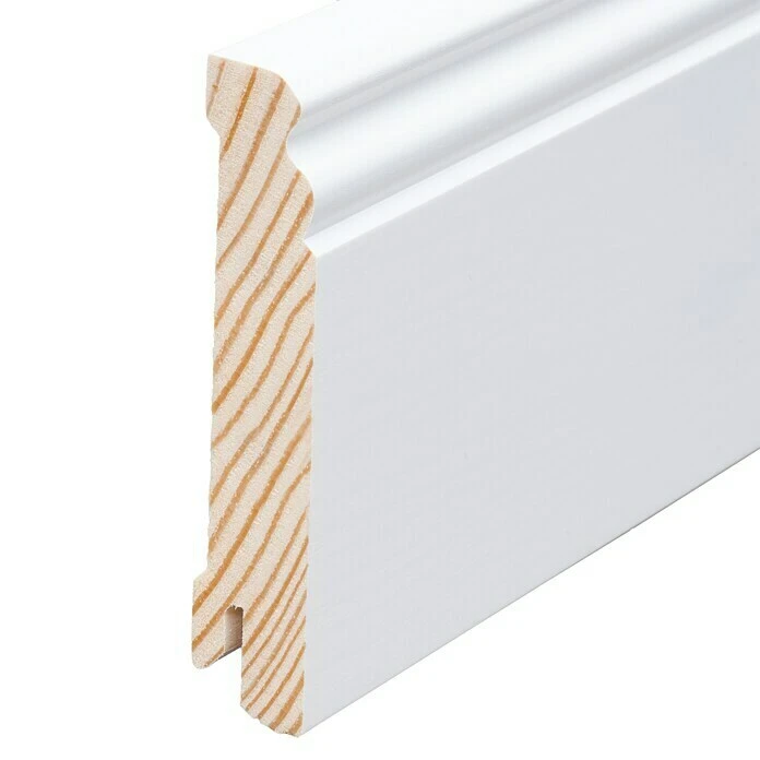 Am billigsten 🥰 BAUHAUS Sockelleiste 2,4 M X 1,8 Cm X 9,6 Cm, Nadelholz, Weiß Lackiert ✨ 1 Am billigsten 🥰 BAUHAUS Sockelleiste 2,4 M X 1,8 Cm X 9,6 Cm, Nadelholz, Weiß Lackiert ✨