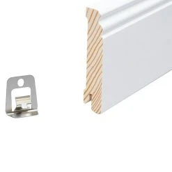 Am billigsten 🥰 BAUHAUS Sockelleiste 2,4 M X 1,8 Cm X 9,6 Cm, Nadelholz, Weiß Lackiert ✨ 9 Am billigsten 🥰 BAUHAUS Sockelleiste 2,4 M X 1,8 Cm X 9,6 Cm, Nadelholz, Weiß Lackiert ✨ -Bodenverlegebedarf Verkäufe 12 227