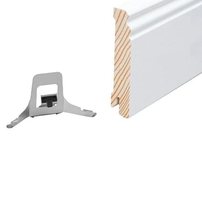 Am billigsten 🥰 BAUHAUS Sockelleiste 2,4 M X 1,8 Cm X 9,6 Cm, Nadelholz, Weiß Lackiert ✨ 5 Am billigsten 🥰 BAUHAUS Sockelleiste 2,4 M X 1,8 Cm X 9,6 Cm, Nadelholz, Weiß Lackiert ✨ – Bild 5