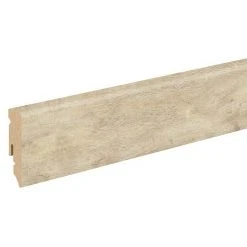 Aktion ❤️ BAUHAUS Profiles And More Sockelleiste KU51L Eiche Trient 2,4 M X 15 Mm X 50 Mm, Gerade 🔥