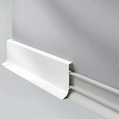 Budget ✨ BAUHAUS LOGOCLIC Klemmsockelleiste KSL Weiß, 2,5 M X 18,5 Mm X 60 Mm ❤️