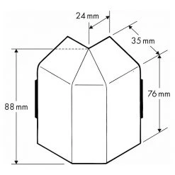 Aktion 🔔 BAUHAUS Marley Außenecke 2 Stk., Anthrazit 😍 -Bodenverlegebedarf Verkäufe 12 2423