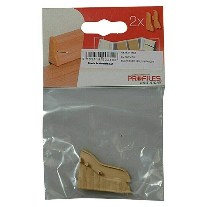 Schlussverkauf ⌛ BAUHAUS Profiles And More Endkappe SU18/FU18 Eiche Natur, 2 Stk. ⭐ 2 Schlussverkauf ⌛ BAUHAUS Profiles And More Endkappe SU18/FU18 Eiche Natur, 2 Stk. ⭐ – Bild 2