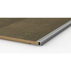 Angebote ✨ BAUHAUS LOGOCLIC Endprofil 250 Silber, 2,7 M X 24 Mm X 12 Mm, Montageart: Kleben 👍