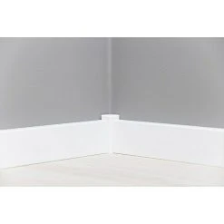 Rabatt ⌛ BAUHAUS Sockelleiste Weiß, 2,4 M X 16 Mm X 40 Mm, Gerade, MDF 🔥 -Bodenverlegebedarf Verkäufe 12 329
