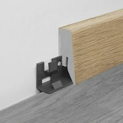 Am billigsten 👏 BAUHAUS LOGOCLIC Sockelleiste Riverside 2,6 M X 18 Mm X 50 Mm, Gerade 😍