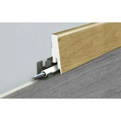 Brandneu 💯 BAUHAUS LOGOCLIC Sockelleiste K58 C Lucky Star 2,4 M X 18 Mm X 58 Mm, Gerade 🔔