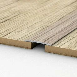 Billig 😉 BAUHAUS LOGOCLIC Übergangsprofil 132 Eiche Grau, 1 M X 38 Mm X 2,5 Mm, Montageart: Kleben ❤️