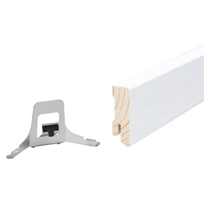 Budget ⭐ BAUHAUS Sockelleiste 2,4 M X 1,6 Cm X 4 Cm, Nadelholz, Weiß Lackiert ❤️ 5 Budget ⭐ BAUHAUS Sockelleiste 2,4 M X 1,6 Cm X 4 Cm, Nadelholz, Weiß Lackiert ❤️ – Bild 5