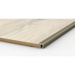 Am billigsten 🧨 BAUHAUS LOGOCLIC Endprofil 250 Edelstahl Matt, 0,9 M X 24 Mm X 12 Mm, Montageart: Kleben 🧨