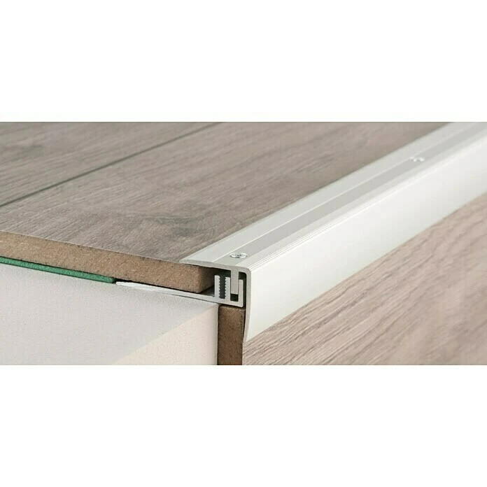 Neu 🎁 BAUHAUS LOGOCLIC Treppenkantenprofil 229 Silber, 1 M X 27,7 Mm X 27 Mm, Montageart: Schrauben 🛒 1 Neu 🎁 BAUHAUS LOGOCLIC Treppenkantenprofil 229 Silber, 1 M X 27,7 Mm X 27 Mm, Montageart: Schrauben 🛒