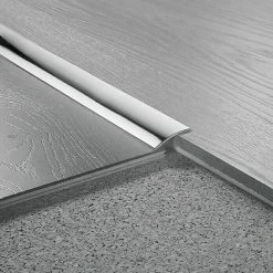 Auslauf ✨ BAUHAUS LOGOCLIC Übergangsprofil 110 Edelstahl Glänzend, 0,9 M X 30 Mm X 3,5 Mm, Montageart: Kleben, Ungelocht ⭐