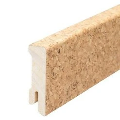 Am billigsten 🤩 BAUHAUS Sockelleiste Kork Dunkel 2,4 M X 1,6 Cm X 5,8 Cm ⌛